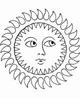 Coloring Sun Soare Vara Flames Colorat Sundial Disegni Number Planse Clopotel Soarele Coloringhome Ages Creativity sketch template