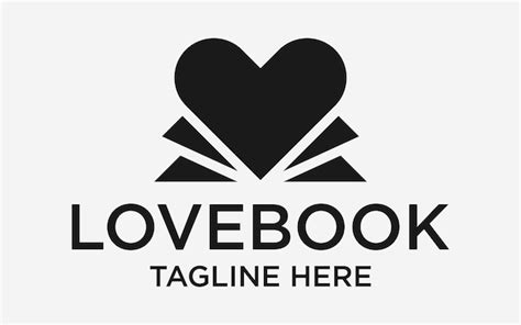 premium vector logo design love  book concept template simple