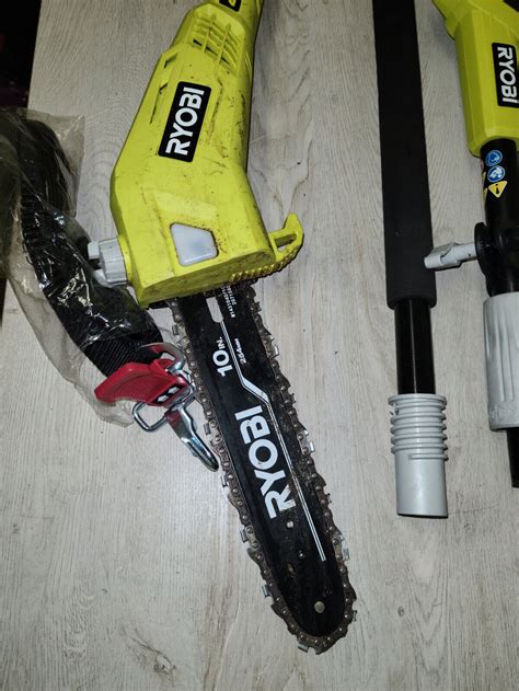 ryobi ry cordless pole    volt lithium ion tool  bent pole ebay