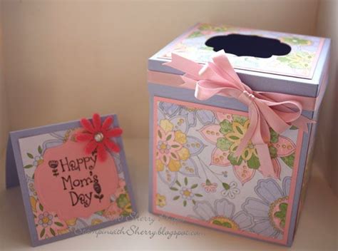 kleenex box covers  sosherry cards  paper crafts