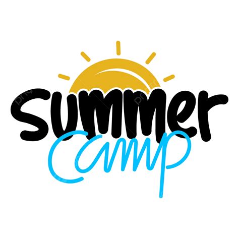 summer camp text handwriting vector summer camp summer camp png