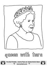 royal princess coloring pages queen  tiara coloring page tiara