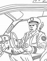 Police Coloring Pages Car Man Drift Quarter Reporting Head Printable Color Print Getcolorings Polic sketch template