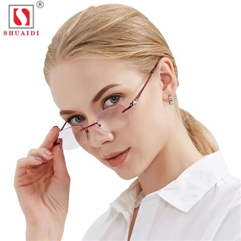 fashionable reading glasses women purple resin lenses eyewear ladies r
