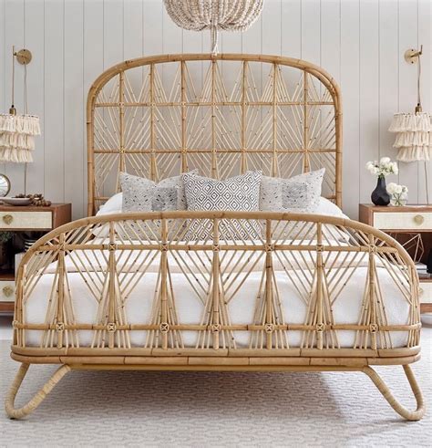 Pin By Bohoasis On Boho Decor Bedroom Furniture Rattan Bed Furniture