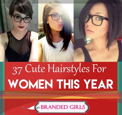37 Cute Hairstyles For Women With Glasses This Year