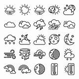 Weather Packen Pogody Vecteezy Cloudy Klima Pictogrammen Pakiet Ikon Paid Affiliate Kostenlosen Bewaar sketch template