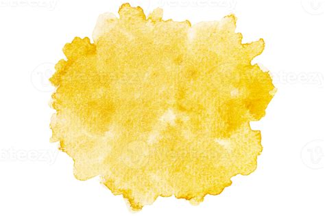 cutout yellow watercolor  paper texture background  png
