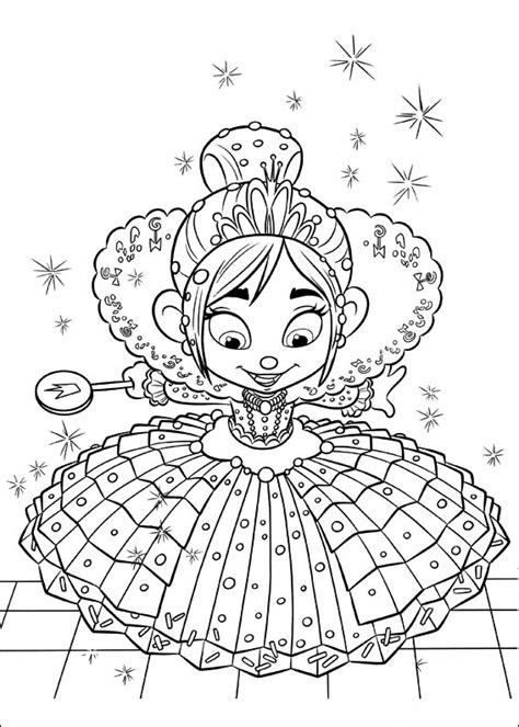 printable coloring pages  ralphs worlds vanellope von