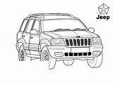 Jeep Pages Coloring Grand Cherokee Colorkid Jeeps Template Kids sketch template