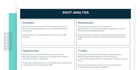 editable swot analysis template  examples xtensio
