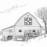 Barns Barn Coloring Pages Adult Pencil Drawings Old Drawing Quilts Bing Painting Choose Board Ohio Farm Appalachian sketch template