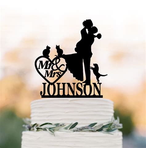 custom wedding cake topper mr and mrs cake toppers with