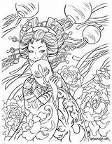 Yokai Coloring Dream Book Aimee sketch template