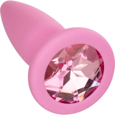 First Time Crystal Booty Silicone Anal Trainer Kit With Three Jeweled