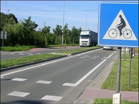 fietspad fietssuggestiestrook oversteekplaats voor fietsers rijbewijs  gratis rijbewijs