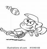 Clipart Tomboy Illustration Toonaday Royalty Football sketch template