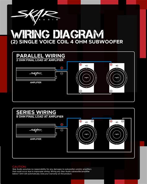 dual voice coil  ohm wiring  ohm dual voice coil wiring diagram wiring diagram learn