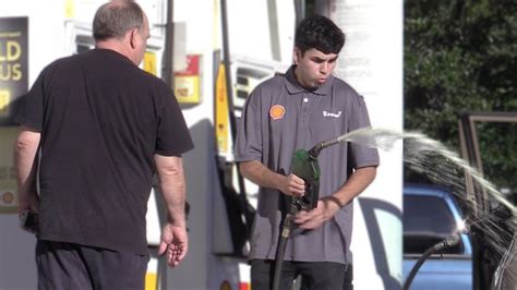 fake gas station employee prank cool prank videos