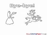 Bye Colouring Good Coloring Prince Cards Sheet Title sketch template