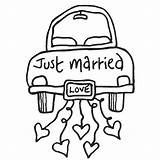 Married Just Coloring Clipart Pages Wedding Car Drawing Clip Rocks Vintage Kids Color Google Colouring Cartoon Couple Drawings Clipground Auto sketch template