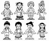 Multicultural Diverse Diversity Coloringpagesfortoddlers Colorir Diversidade Colouring Sobre Doghousemusic sketch template