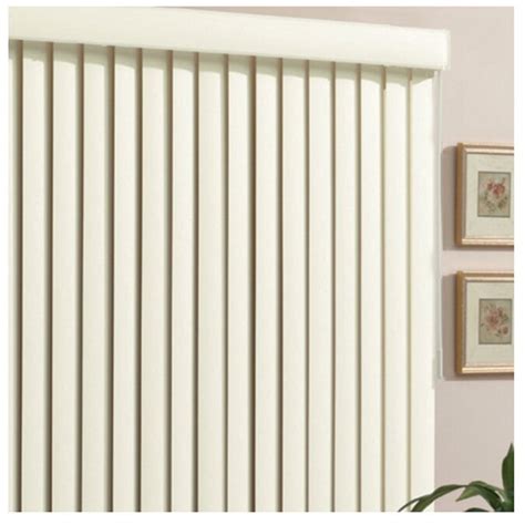 style selections   cordless alabaster vinyl room darkening vertical blinds common
