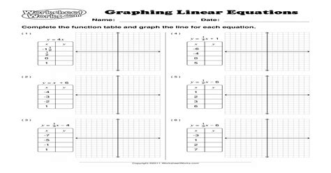 worksheetworks  graphing linear equations answer key tessshebaylo