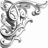 Scrolls Fairy Thegraphicsfairy Engraving Gravure Flourishes Cenefas Acanthus Feedly Esquina sketch template