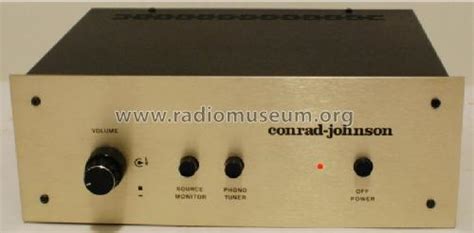 vacuum tube preamplifier pv amplmixer conrad johnson radiomuseumorg