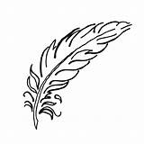 Feather Simple Getdrawings Drawing sketch template