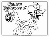 Halloween Coloring Pages Pluto Mickey Dog Disney Kids Printable Print Sheets Oscar Peanuts Friends Superhero Simple Cool Happy Color Getcolorings sketch template