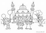 Eid Coloring Fitr Ul Pages Drawing Edupics Printable Getdrawings Popular sketch template
