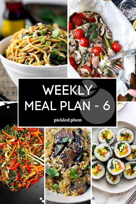 weekly meal plan menu  japon  rights reserved