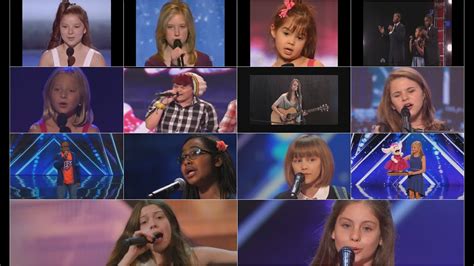 americas  talent seasons   child singersmusicians auditions top