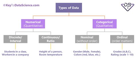 types  data  statistics keytodatascience