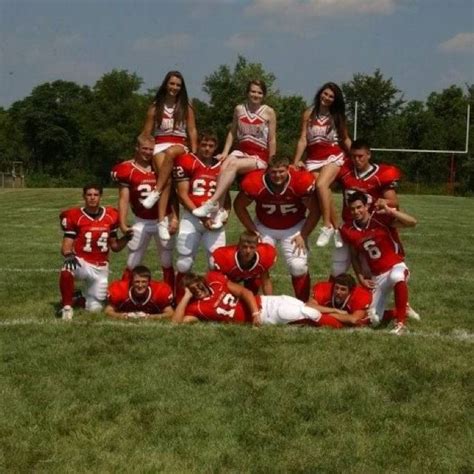 senior cheerleaders and football players this would be a funny one to do too pinthegoodstuff