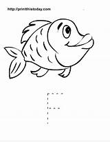 Printable Letter Alphabet Worksheets Worksheet Tracing Preschool Kindergarten Trace Capital Fish Letters Color Coloring Big Case Drawing Preschoolers Small Lower sketch template