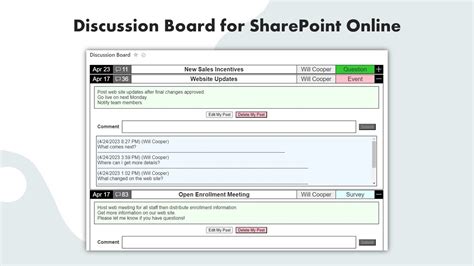 discussion board for sharepoint online modern list view youtube