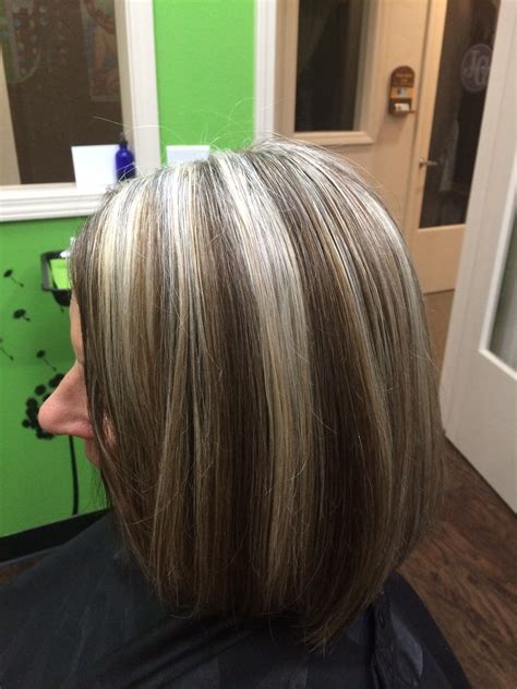 blending gray hair with lowlights hair highlights and