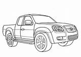 Mazda Coloring Pages Bt 50 Pickup Drawing Printable sketch template