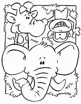 Wild Coloring Pages Animal Kids sketch template