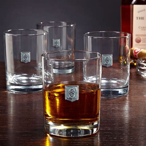 Regal Crest Personalized Whiskey Glasses Set Of 4