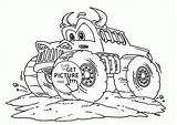 Monster Truck Coloring Pages Funny Wuppsy Kids Transportation Trucks sketch template