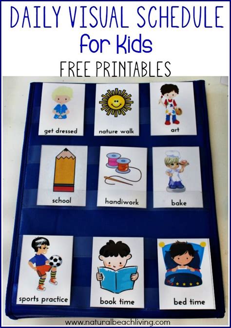 printable visual schedule  kindergarten