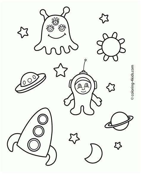 space coloring pages printable coloring home