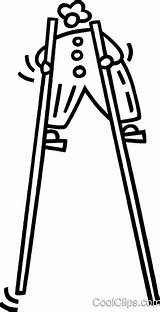 Stilts Clipart Clip Vector Walking Clipground Cliparts Clown Royalty Illustration sketch template
