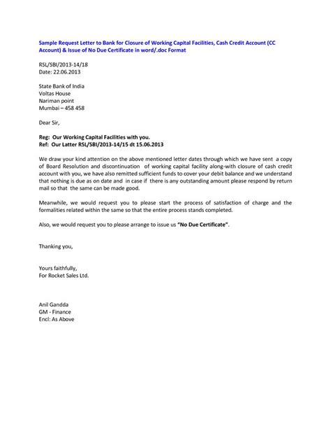 corporate bank account closing letter closing  letter letter sample