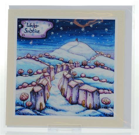 winter solstice card happy art happy glastonbury