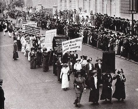 today in feminist history unprecedented turnout at nyc suffrage